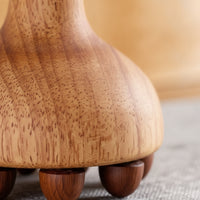 Wooden Massager with Beads Handheld Wooden Massage Brush Body Massager Multi-Bead Wood Wellness Massage Tool Natural for Home