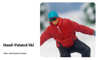 1:87 Scale Snowboarder High Intricacy Winter Sports Miniature Scene Figure Miniature Snowboarder Figure Highly Detailed