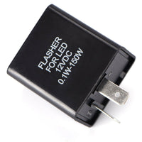 LED Flasher Relay Compact 2-Terminal Flasher Relay Vehicle Part Box-Shaped Printed Text