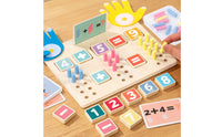 Wooden Math Learning Board Hands-on Learning Wooden Math Board for Homeschool
