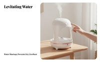 Compatible Anti-Levitation Humidifier Quiet Operation Levitating Water Drop Humidifier Auto Shut-Deactivate for Homeowners, Bedroom, Desk