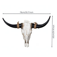 Bovine Wall Decor Cowboy-Themed Head Wall Hanging Resin for Bar
