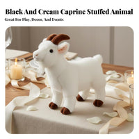 Caprine Stuffed Toy Cute Appearance Realistic Caprine Stuffed Ie Stuffed Lamb Doll PP Cotton Filled Creature Symbol Stuffed