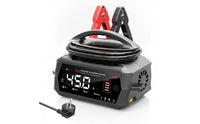 Smart Battery Charger Portable Battery Charger with Digital Display Compact Universal for Car Owners, Garage, Roadside Emergency
