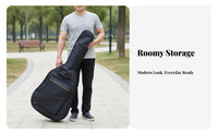 41 Inch Guitar Bag Water-Resistant Acoustic Guitar Gig Bag Musical Instrument Accessory Thickened Padding Large Capacity Pocket