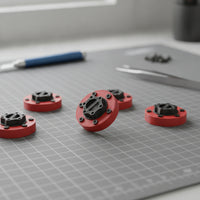 5 Pieces RC Wheel Hub Cap RC Hubcap with Bolt Pattern Impact-Resistant Accessory