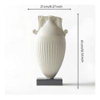 Decorative Vase Classical Sculptural Vase Textured for Home Decorators
