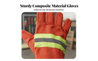 5 Pieces Heat Insulated Woodland Firefighting Suit Set Safety Certified Wildland Firefighter Gear Reflective Strips Fire Retardant Clothing Set Breathable for Firefighters, Emergency Responders, Wildfire Suppression, Manufacturing Plants