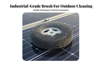 Easy to Replace Solar Panel Cleaning Brush Head High-Density Bristles Solar Panel Cleaning Brush Wear-Resistant Electric Scrubber Roller Head Long-Lasting for Maintenance Personnel, Professional Cleaners, Homeowners, Outdoor, Rooftops, Roofs