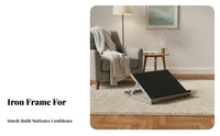 Heavy-Duty Steel Construction Metal Calf Stretcher Non-Slip Surface Standing Stretch Incline Board Stable & Secure Leg Stretching Board Portable for Runners, Athletes, Seniors, Home, Gym, Office