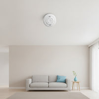 Smart Smoke Sensor Slim Smart Smoke Alarm Inteligentny Detektor Dymu Zdalne Powiadomienia for Home, Apartments