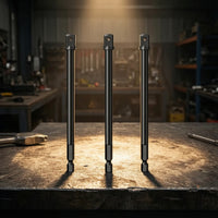 3 Pieces Extension Shaft with Square Drive Rust-Resistant Hex Shank Extension Impact Wrench Adapter Long for Mechanics