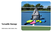Pickleball Shoulder Bag Large Capacity Crossbody Pickleball Bag Tennis Racket Backpack for Outdoor