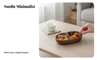 5-Section Snack and Jewelry Holder versatile Household Storage for Bedroom