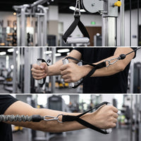 Aluminiumlegering Gym Handles with Metal Grips Metaal Cable Machine Handles Anti-Slip Kabelgreep Heavy Duty for Athletes, Strength Training