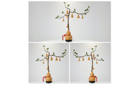 Gourd Tree Feng Shui Gourd Tree with Stand Prosperity Tabletop Sculpture for Office
