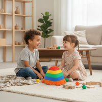 Animal-Shaped Crab Stepping Stone Sensory Stepping Stone with Textured Top Stackable Toy Sturdy for Obstacle Course