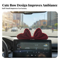 Soft Feel Velvet Car Decoration Easy Installation Car Screen Decoration Versatile Use for Girls, Drivers, Rearview Mirror