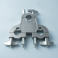 Three-Hole Platform Mount Metal Expansion Clamp Secure Drum Clamp Heavy-Duty for Stage
