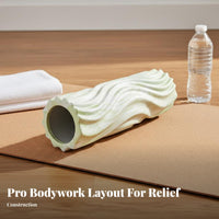 Water Wave Design Foam Roller Myofascial Release Stretching Column Sports Recovery for Beginners, Athletes, Post-Workout, Gym, Home