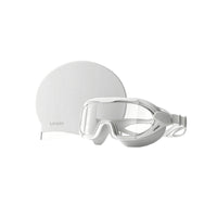 Anti-Fog Goggles with Swim Cap Adjustable Swim Goggles Tinted Eyewear Wide-View for Swimmers, Adults, Swimming Pool