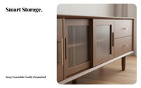 Media Console and Cabinet Set century modernera Modern Design Long Storage Cabinet versatile Combination Television Stand for Homeowners, Families, Bedroom