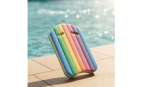 Kickboard Rainbow Kickboard with Hand Grips Swim Board Foam Buoyancy Aid Lightweight for Beginners, Swimming Practice, Pool