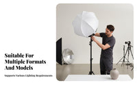 Photography Light Softbox Gentle Uniform Lighting Portable Flash Softbox Reduces Harsh Dark Areas Portable Light for Photographers, Vloggers