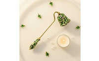 Candle Wick Smotherer Smokeless Dome Candle Wick Smotherer Foliage Enamel Wick Smotherer Elegant Design Rust Resistant