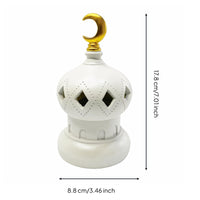 incense Burner with Moon-Shaped Moon Decorative Castle Scent Burner Sculptural Statue for Festival Decor