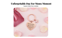Stainless Steel Gift Keychain Tarnish-Resistant German Quote Keychain for Friend