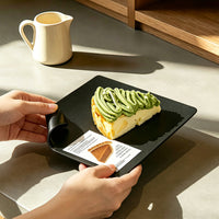Square Dessert Plate Minimalist Square Cake Plate Thickened
