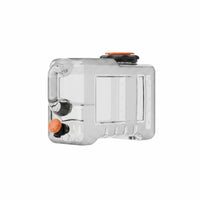Semi-Translucent Rectangular Water Container Leakproof Car Water Container Food Grade Odorless for Travel