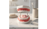 Visible Mouth Interior Brushing Practice Model Coil Hinges Tooth Brushing Model Pink Gums Teaching Aid