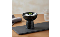High Foot Pudding Bowl Dishwasher Ceramic Pedestal Bowl Oven-Fired-Fired Glaze Japanese Style Ice Dessert Cup for Restaurant, Cafe, Home Party