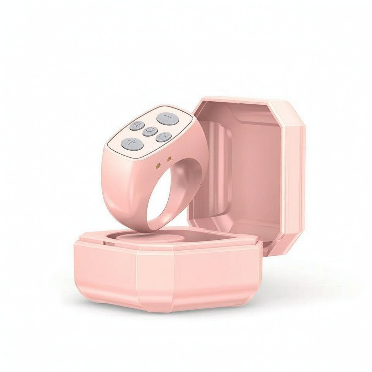 Rechargeable Phone Controller Control with Charging Case Wearable Bluetooth Finger-Worn Controller Compact Wireless Scroller Multi-Function for Creators