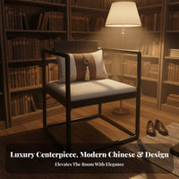 Modern Chinese Design 3-Seater Straight Sofa sturdy Wood Frame Upholstered 3-Seater Sofa Luxury artistic Couch textile Upholstery for homeowners, Families, Apartment Dwellers, Living Room, Villa, Lounge Area, Bedroom