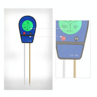 3-in-1 Digital Soil Tester with Two Probes Lcd Soil pH Meter with Metal Probes Multifunctional Handheld for Gardeners, Plant Lovers, Garden, Greenhouse, Flower Pots