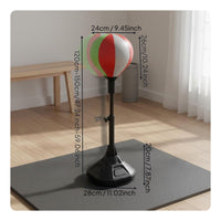 360° Rebound Boxing Speed Ball Adjustable Height Freestanding Reflex Bag Stable Base Punching Ball Stand Quiet Operation for Beginners