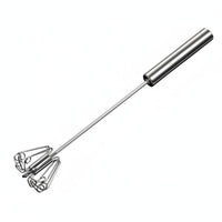 Press Action Rotation Semi-Automatic Whisk Multi-Functional Push down Egg Beater No Electricity Needed Hand Push Rotary Whisk Easy to Use for Bakers, Home Cooks, Cooking