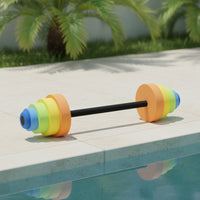 Aquatic Pool Barbells Multicolor Water Barbell Easy to Assemble Swimming Toy for Kids, Children