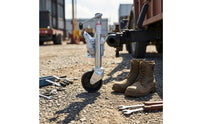 Trailer Support Wheel Side-Mount Trailer Support Wheelwith Hardware Swivel for Utility Trailers, Towing