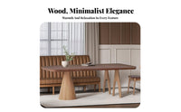 Rectangular Dining Table Rustic Minimalism design Double Workstation Vintage Look Indoor Furnishing for homeowners, telecommuting Workers, Living Room, Kitchen, Study