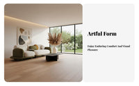Pebble-Shaped Settee Irregular Shape Living Room Furniture Artistic design Sectional Couch for Interior Designers, Homeowners, Reception Showroom