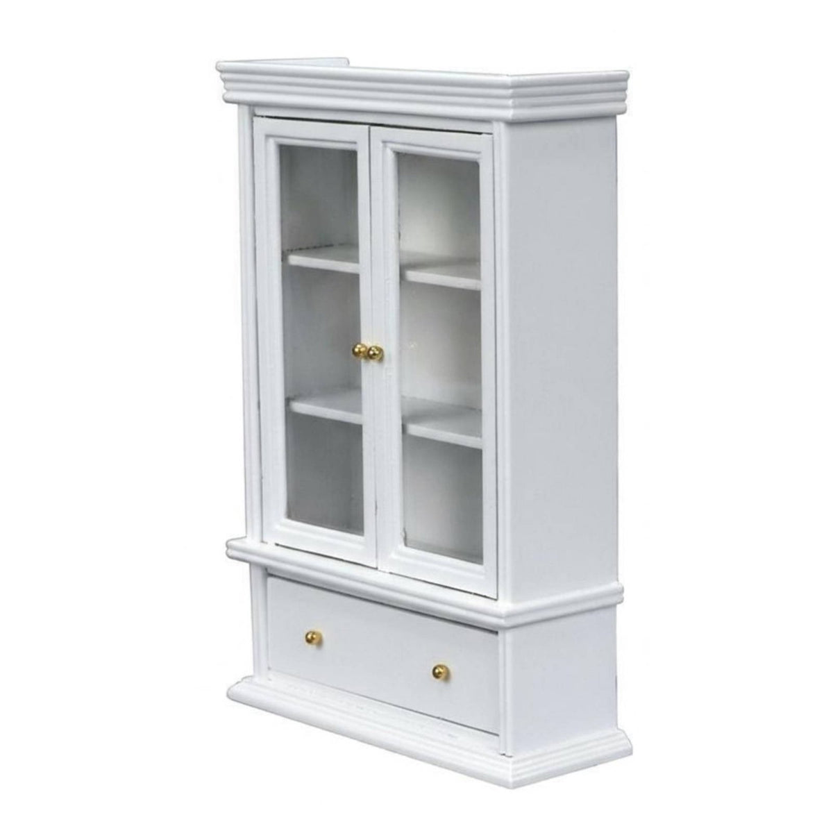 Double Door Design 1:12 Scale Dollhouse Cabinet Functional Doors and Drawers Dollhouse Cupboard with Drawer Fine Craftsmanship for Hobbyists