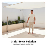 Protection White Sunshade Net Tear Resistant White Garden Shade Cover Breathable Garden Heat Insulation Net Easy Installation for Gardeners, Balcony, Carport