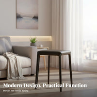 Light Luxury Design Stackable Saddle Stool Space-Saving Backless Saddle Stool Modern Design Dining Seat Long-Lasting Construction for Guests, Homeowners, Restaurant Owners, Living Room, Waiting Area, Kitchen, Basement