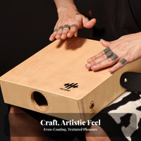 Portable Box Drum Triple-Sound Audio Tsingles Mobile Box Drum Beginner Accessible Box Drum for Students, Percussionists, Jamming Gatherings