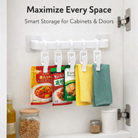 Cabinet and Sink Storage Hook for Organized Areas, Multi-functional S-Shaped Kitchen for Rags and Gloves, Utility Hanging Clip Set
