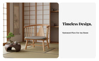 Japanese and Design Floor Armchair with Supportive Supportiverest Low Chair Space Saving Lightweight for Readers, Floor Mat Room